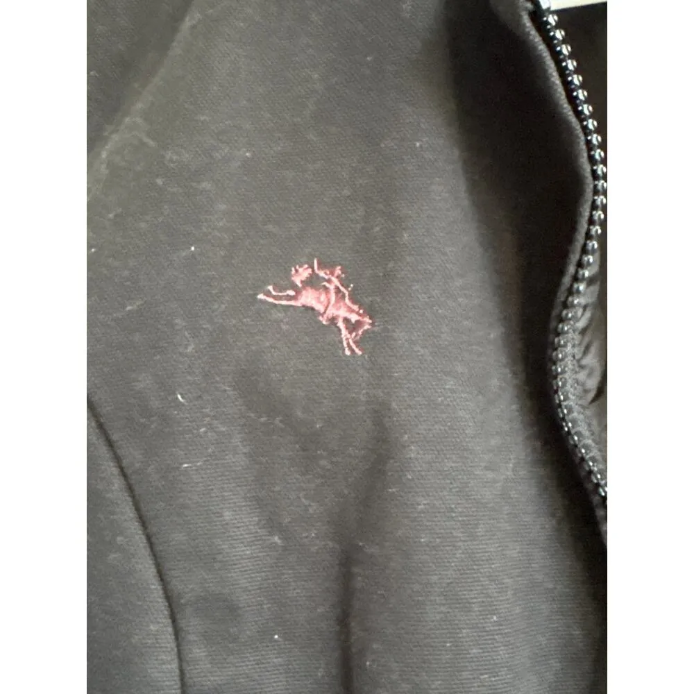 Wyoming traders The Lonesome Ranch black cotton zip pocket vest small - Image 15