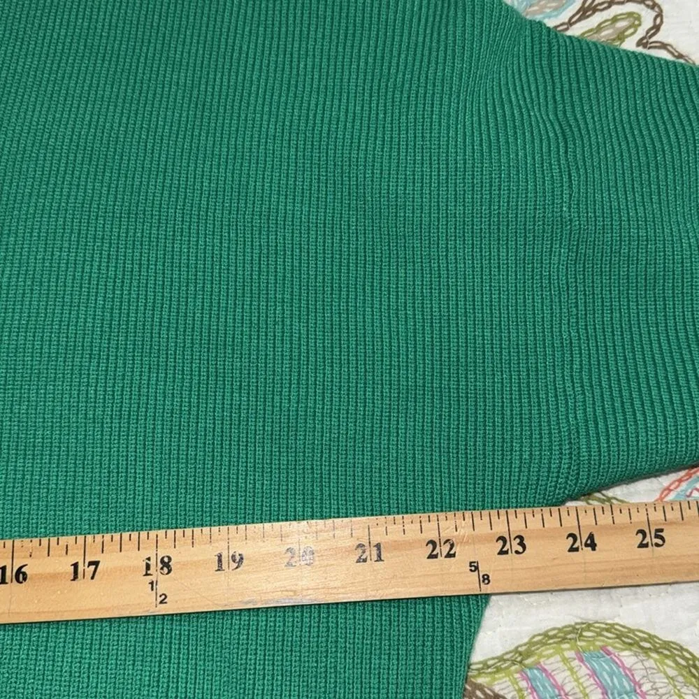 Philosophy  women’s large women's green pullover v-neck sweater St Patrick’s Day - Image 3