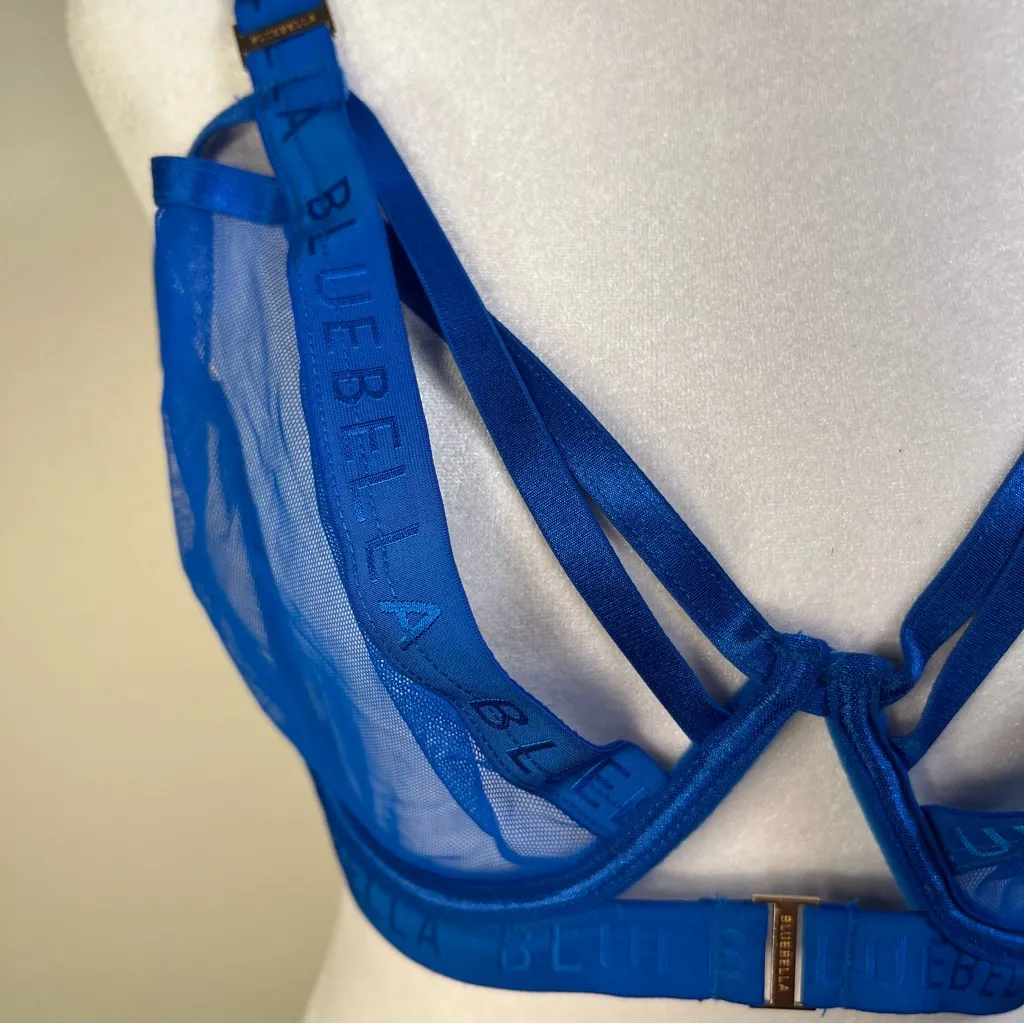 Bluebella Vibrant Blue Mesh Bra size 38G NWT - Image 6