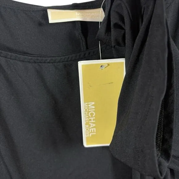 Michael‎ Kors $88 New Women's Iconic Solid Side Tie Cover Up Dress M - Image 4