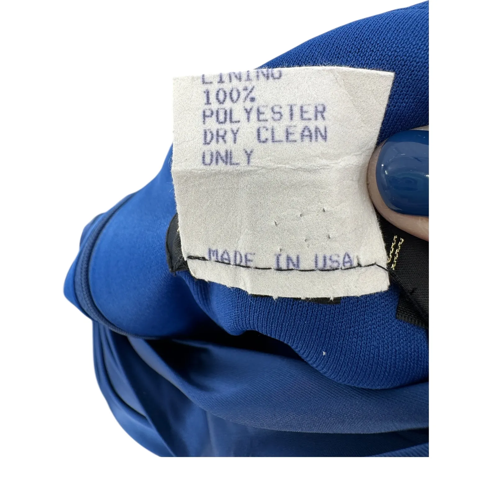 Tadashi Shoji Blue Draped Pleated‎ Sheath Dress Size 0 Formal Cocktail Party - Image 5