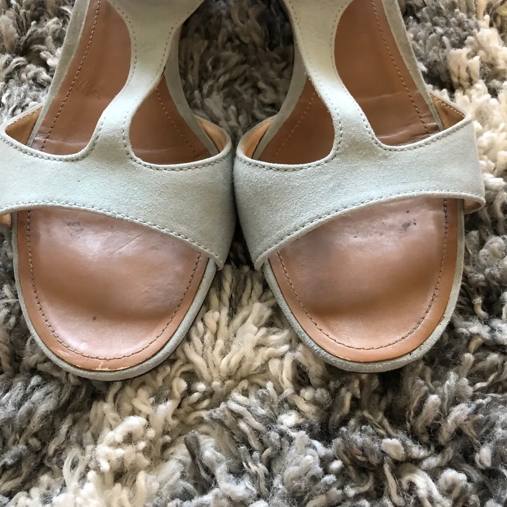 Tod’s T-bar Wedge Ankle Strap Sandals. Size 37 - Image 5