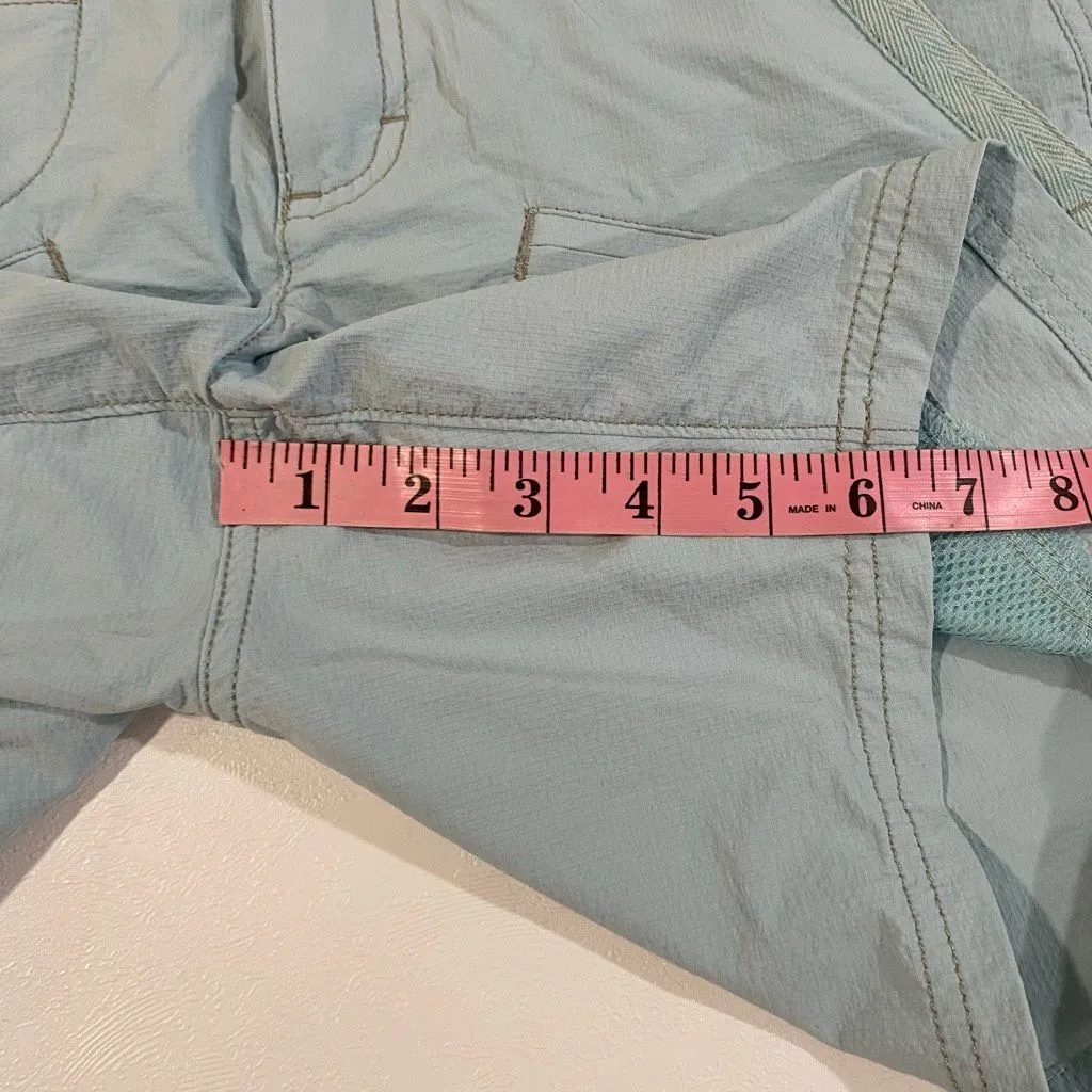 Athleta Trek Utility Shorts Women’s Size 2 – Light Blue Hiking Outdoor Quick Dry - Image 6