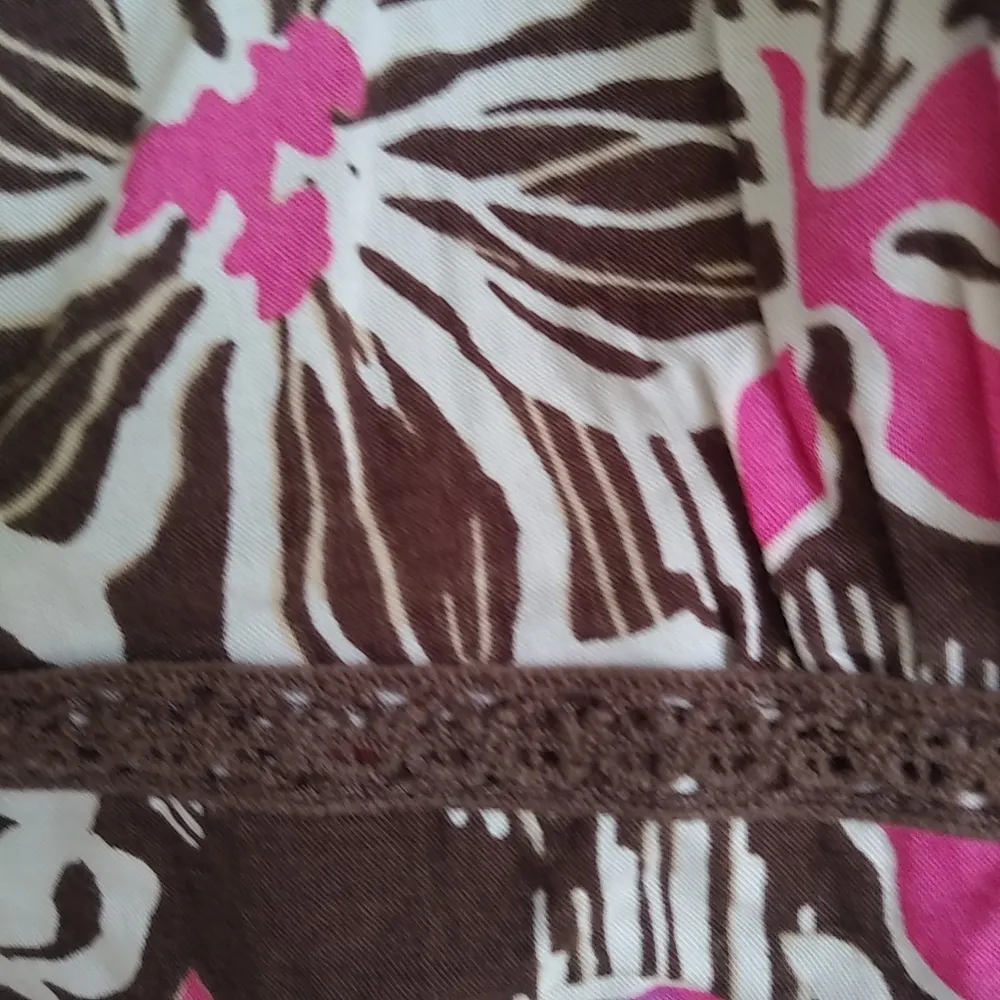 Eddie Bauer 6 Pink Brown Flower Tank Top - Image 7