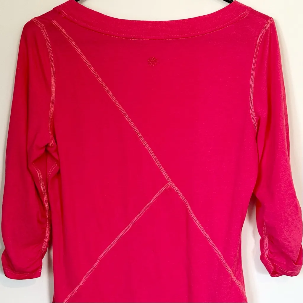 Athleta Shiva Tee in Bright Pink Tunic Top - Size: Small - Image 6