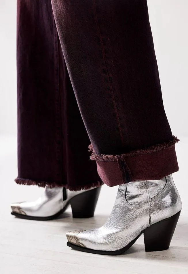 🆕 FREE PEOPLE | BRAYDEN WESTERN BOOT | PEWTER | SIZE: 8 - Image 5