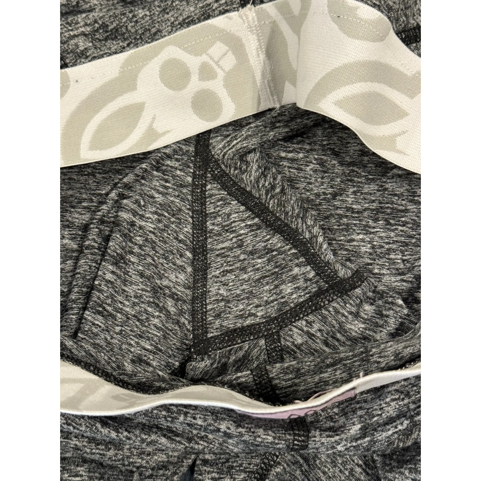 Psycho Bunny Cropped Performance Leggings/ Yoga Pants Size Medium Gray - Image 4