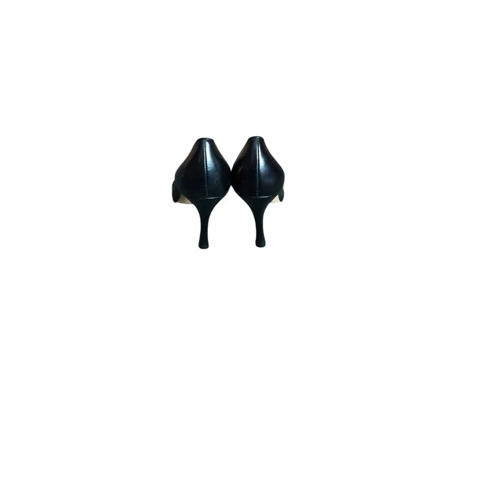 Aliyah Saiati Black Round Toe Heels Size undefined - Image 6