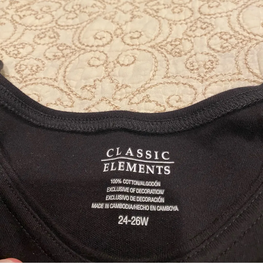 Classic Elements Women’s Long Sleeve Shirt Size 24-26W - Image 6