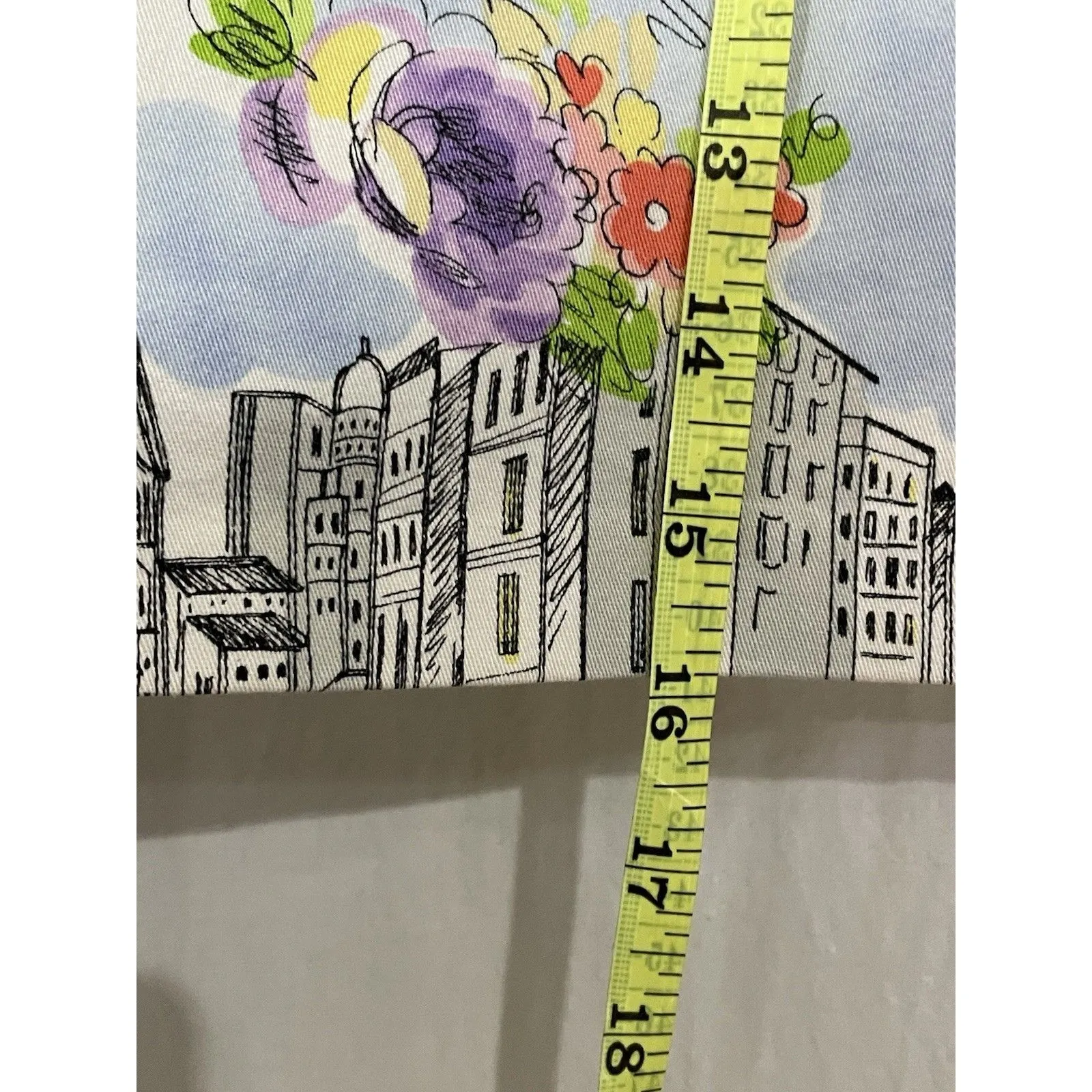 Briggs New York Skort Womens 12 City Scape Floral Multicolor - Image 6