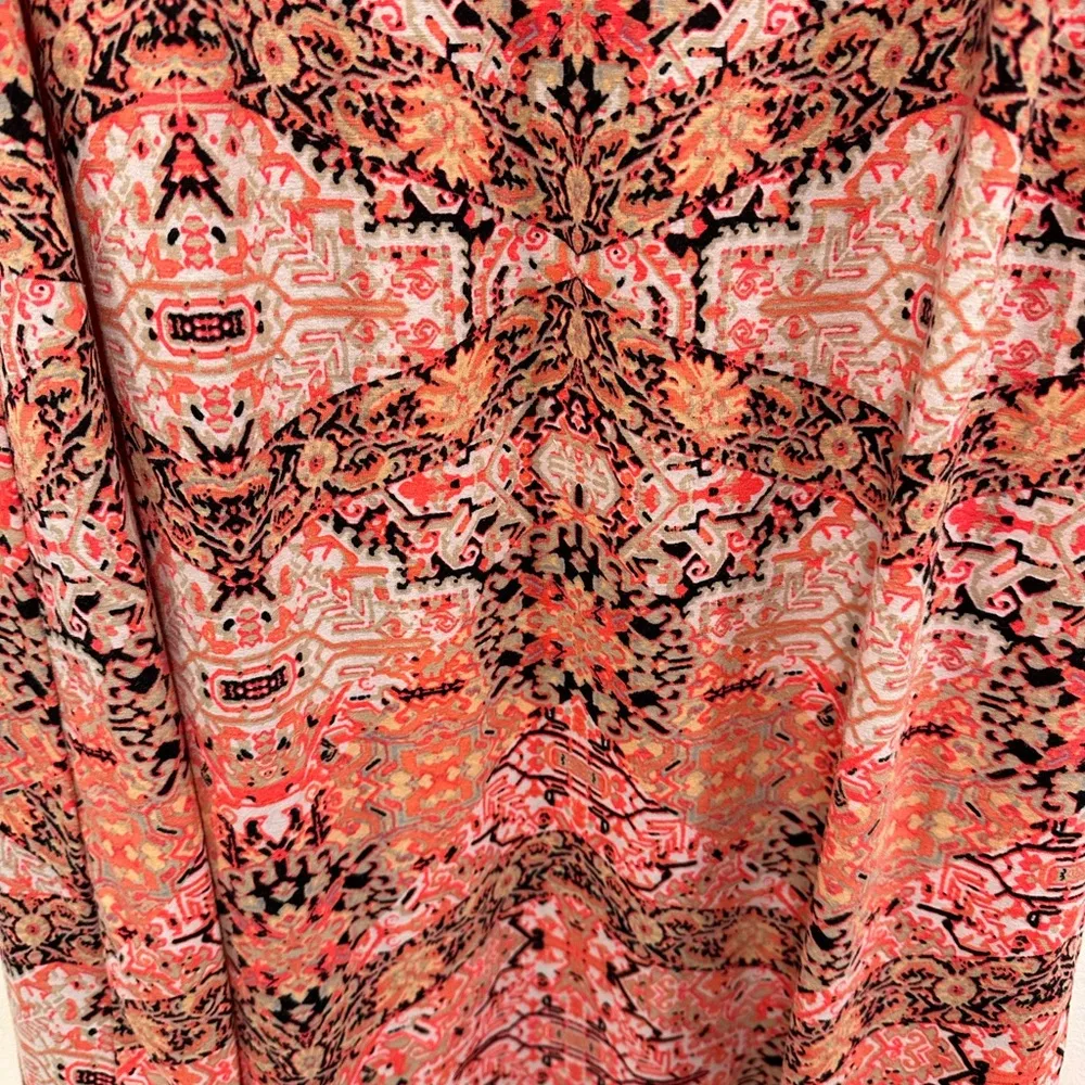 Ultra flirt maxi skirt! Pink long flowy women’s paisley skirt size medium! - Image 3