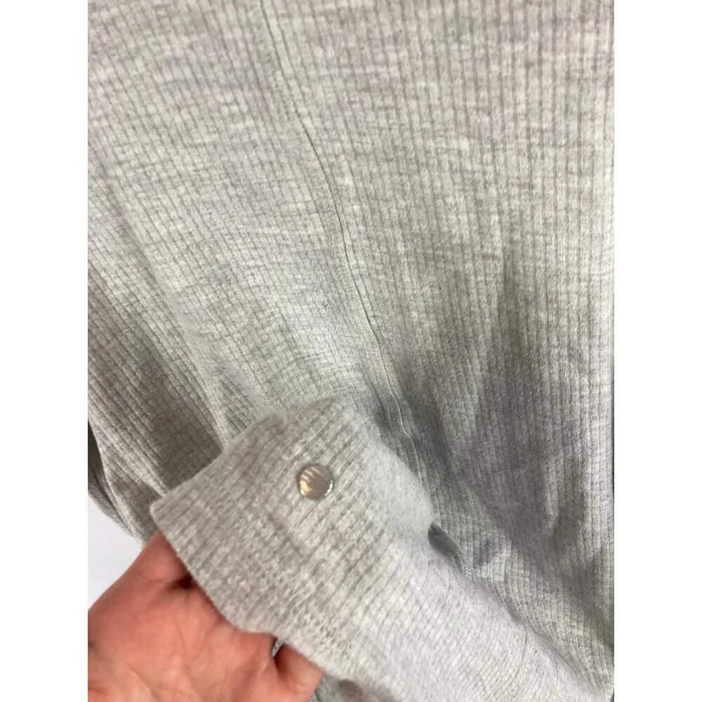 Zella Wrap Front Cardigan Sweater Grey Size XS - Image 5