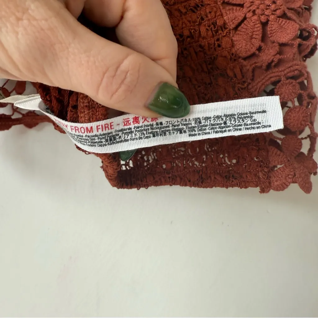 Free People Intimately Miss Dazie Bralette In Terracotta XS - Image 8