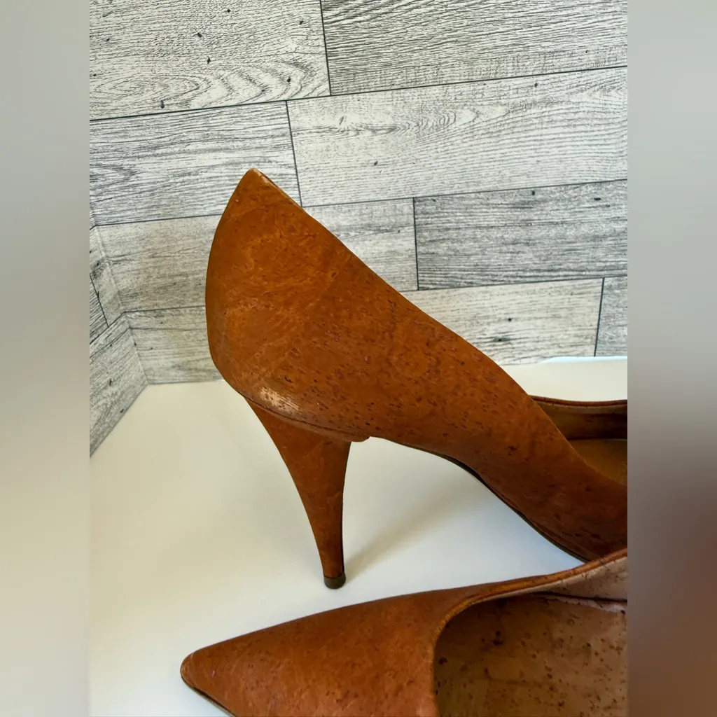 Stella McCartney  Vegan Leather Pumps size 39‎ Caramel - Image 5