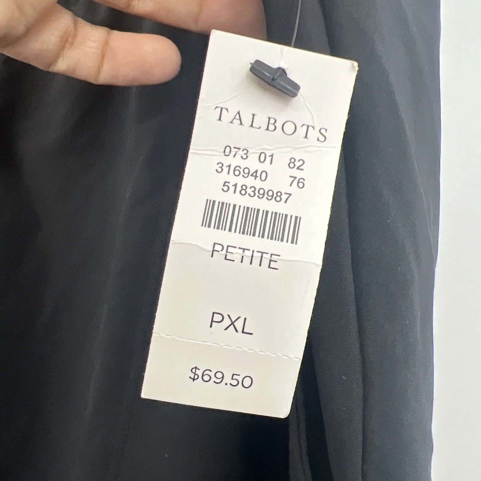 T by Talbots Athleisure Capri Pants Sz XLarge Petite Elastic Waist Black Bows - Image 4