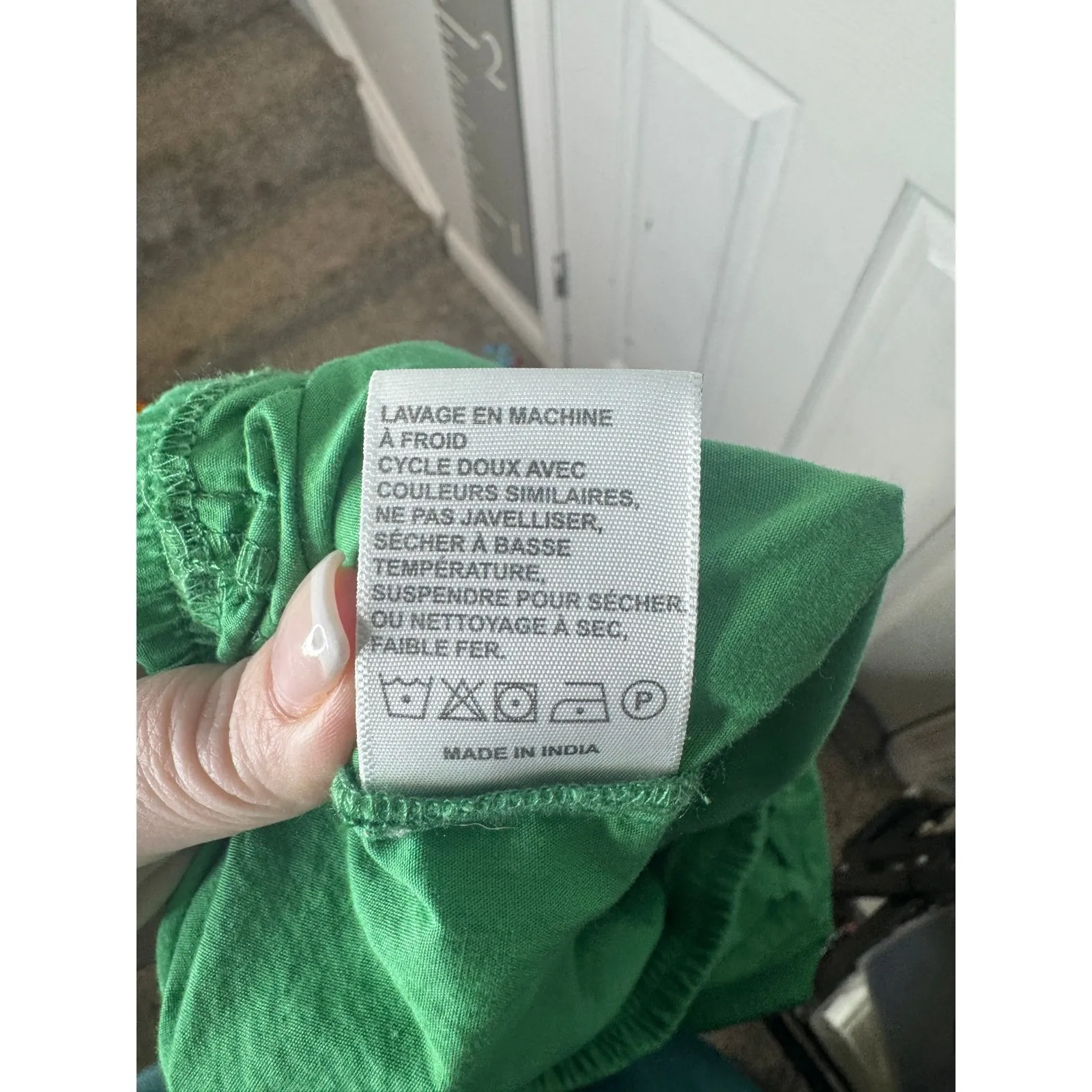 VOYAGEUR By Mersea 100% Cotton Kelly Green Wide Leg Drawstring Pants Size S - Image 5