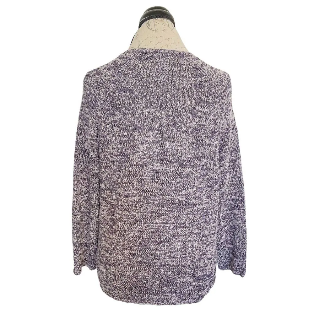 Jones New York Cardigan Sz Large Sweater Open Button Casual Trendy Modern Boho - Image 4