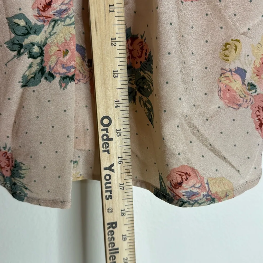 Ally lightweight boho chic flowers pattern skirt size large girly babydoll - Image 9