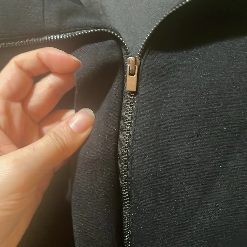 Womens Theory Black Zip Up Jacket - Image 4