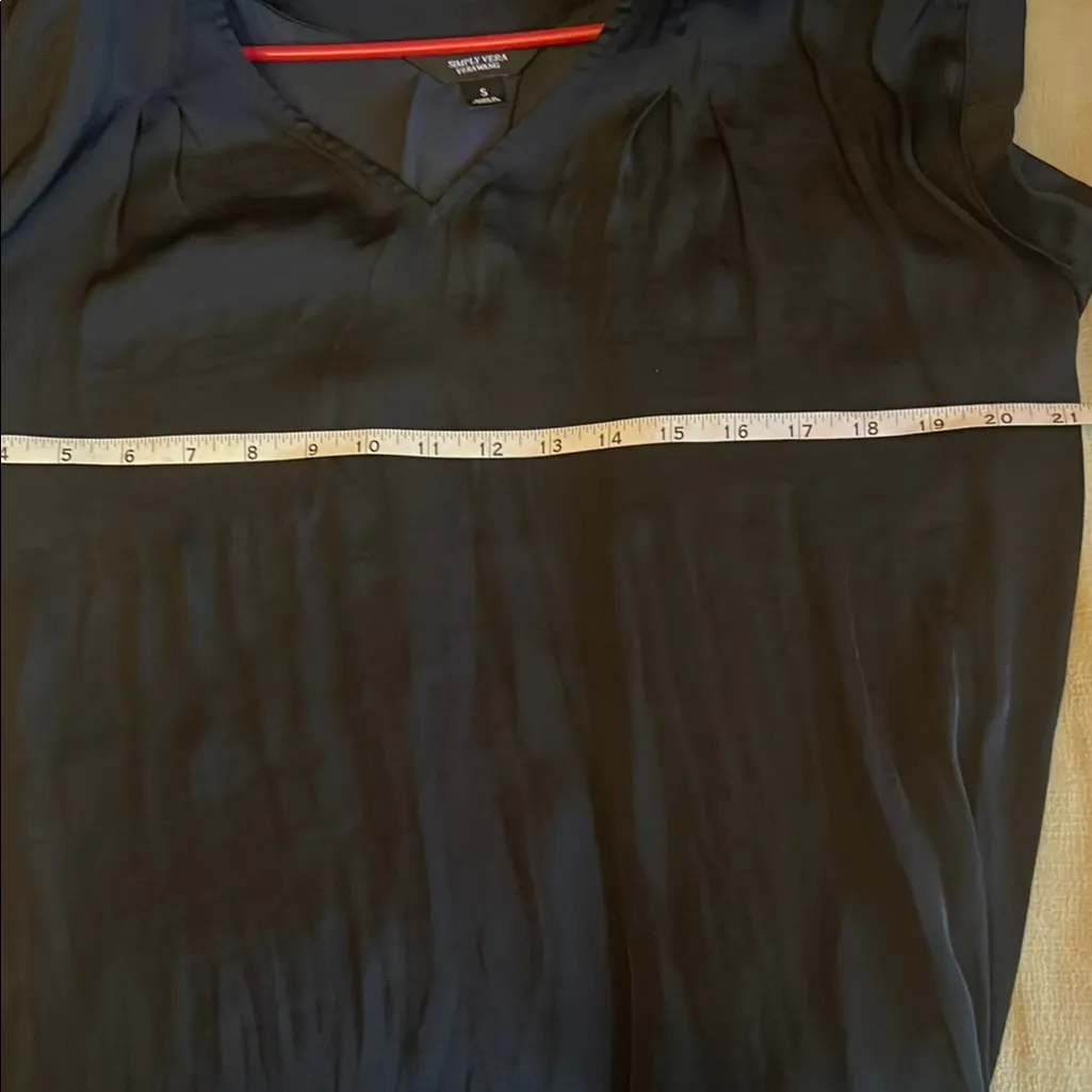 Vince Camuto Black V-Neck Blouse - Image 6