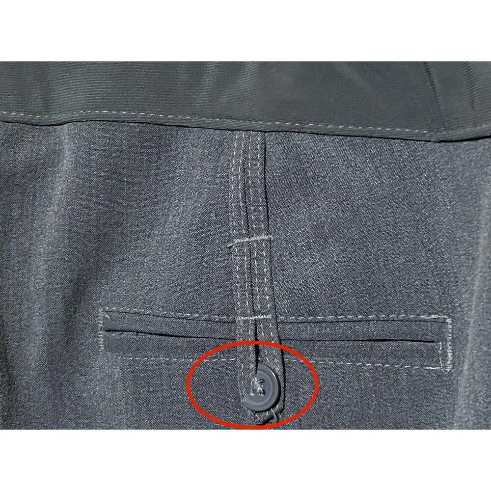 Duo Maternity Pull On Dress Pants Gray Flare Bootcut Stretch M Polyester Blend Size undefined - Image 6