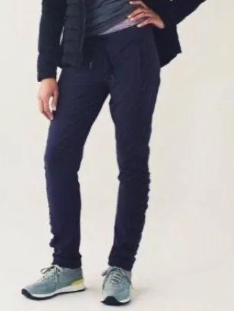 $128  Runderful Rulu lined Pants Hiking Fall joggers 4 Black Grape - Image 2