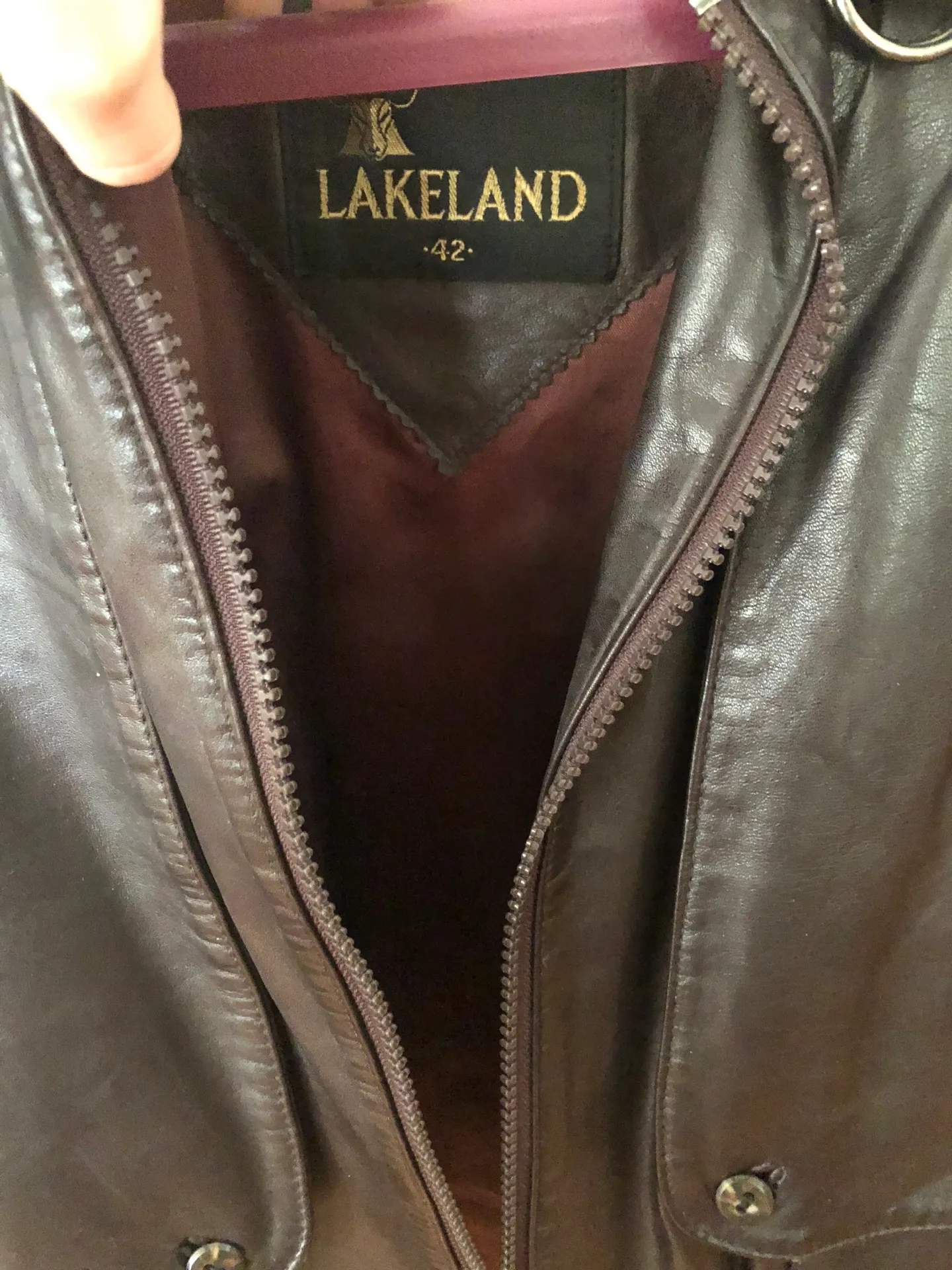 Men’s Brown Leather Jacket - Image 3