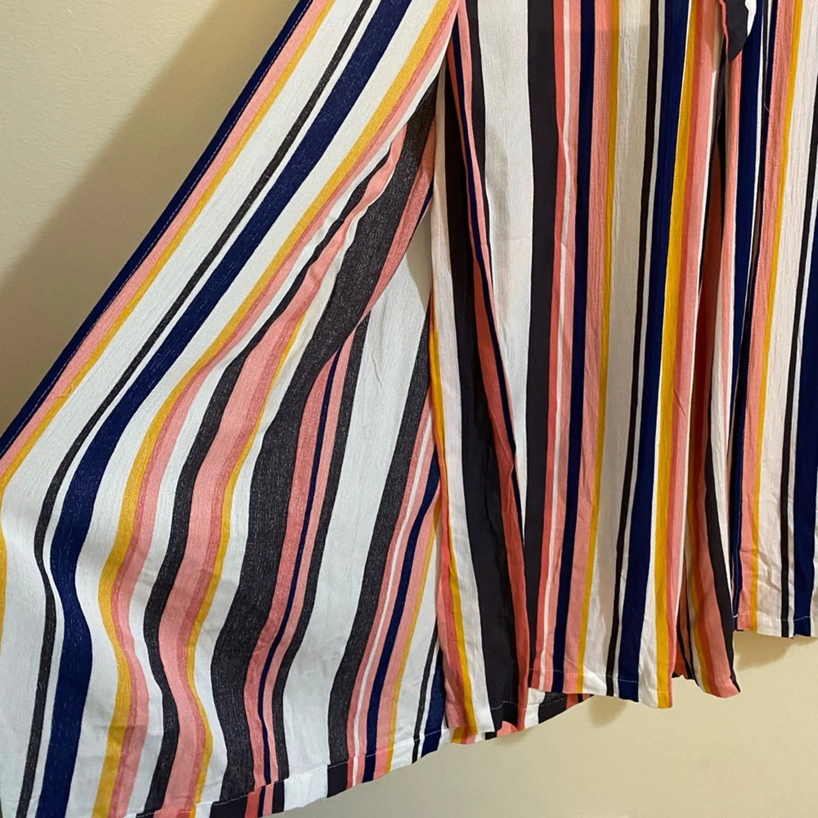 Xhilaration Striped Multicolored Palazzo Pants Size S - Image 4