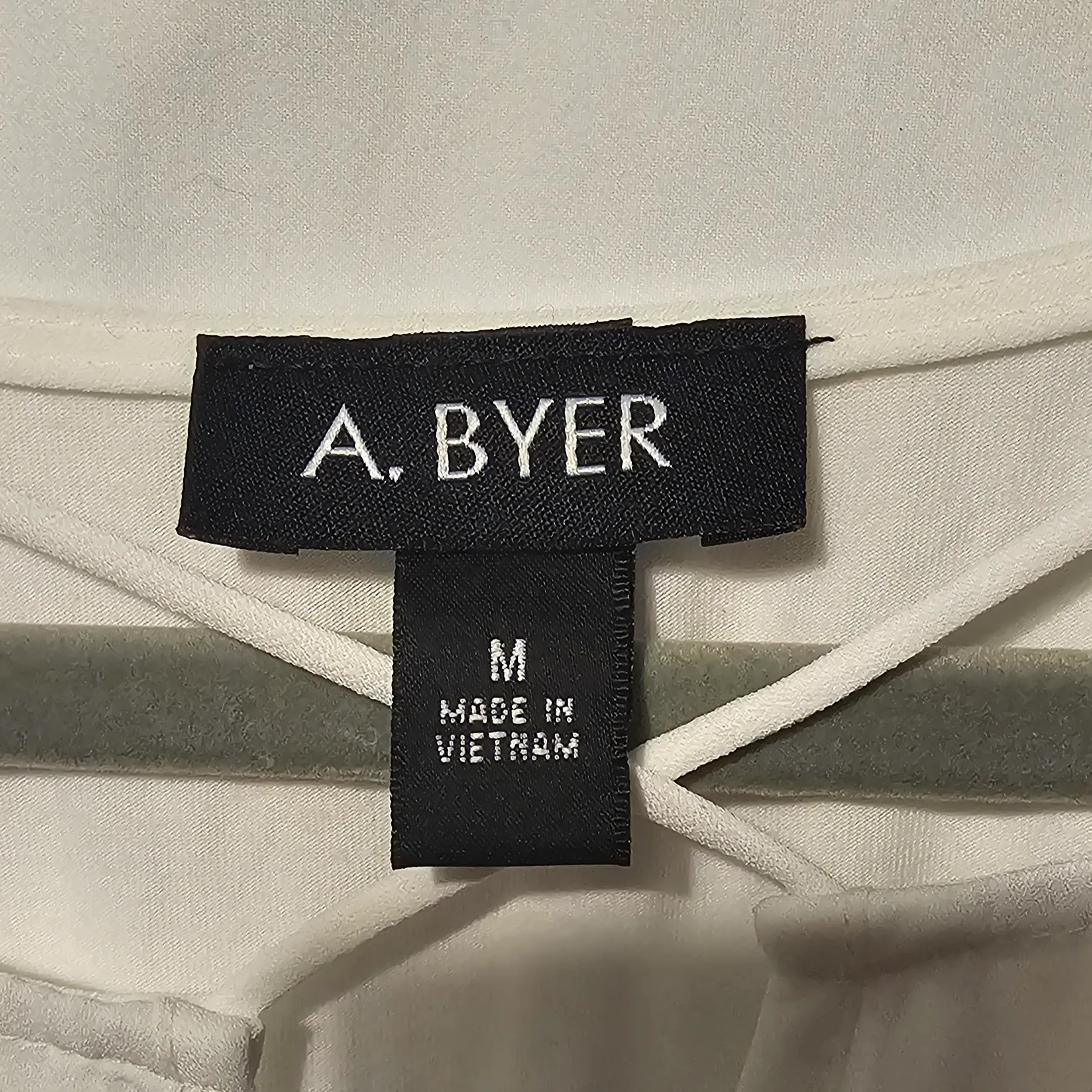 A. Byer Women's White Tie-Front Top - Image 2