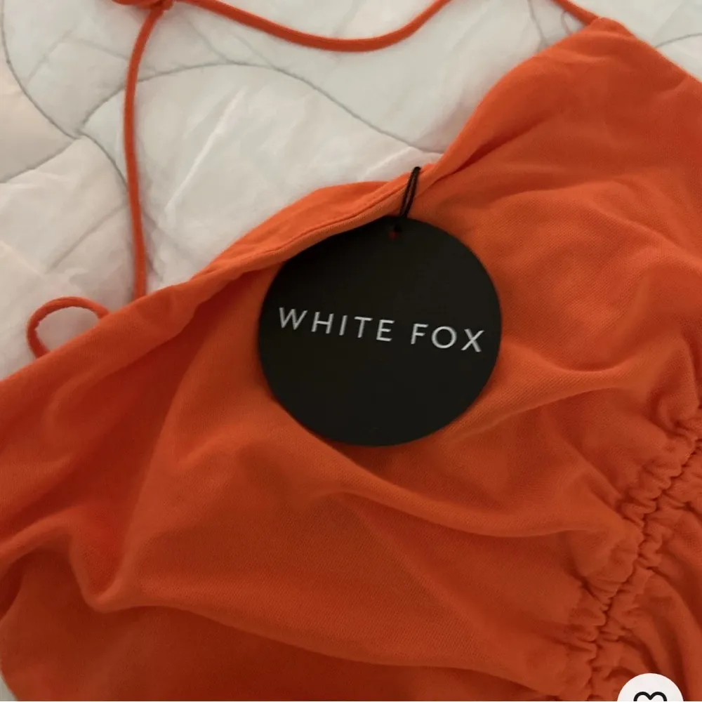 White Fox Said And Done mini dress orange small NWT - Image 2