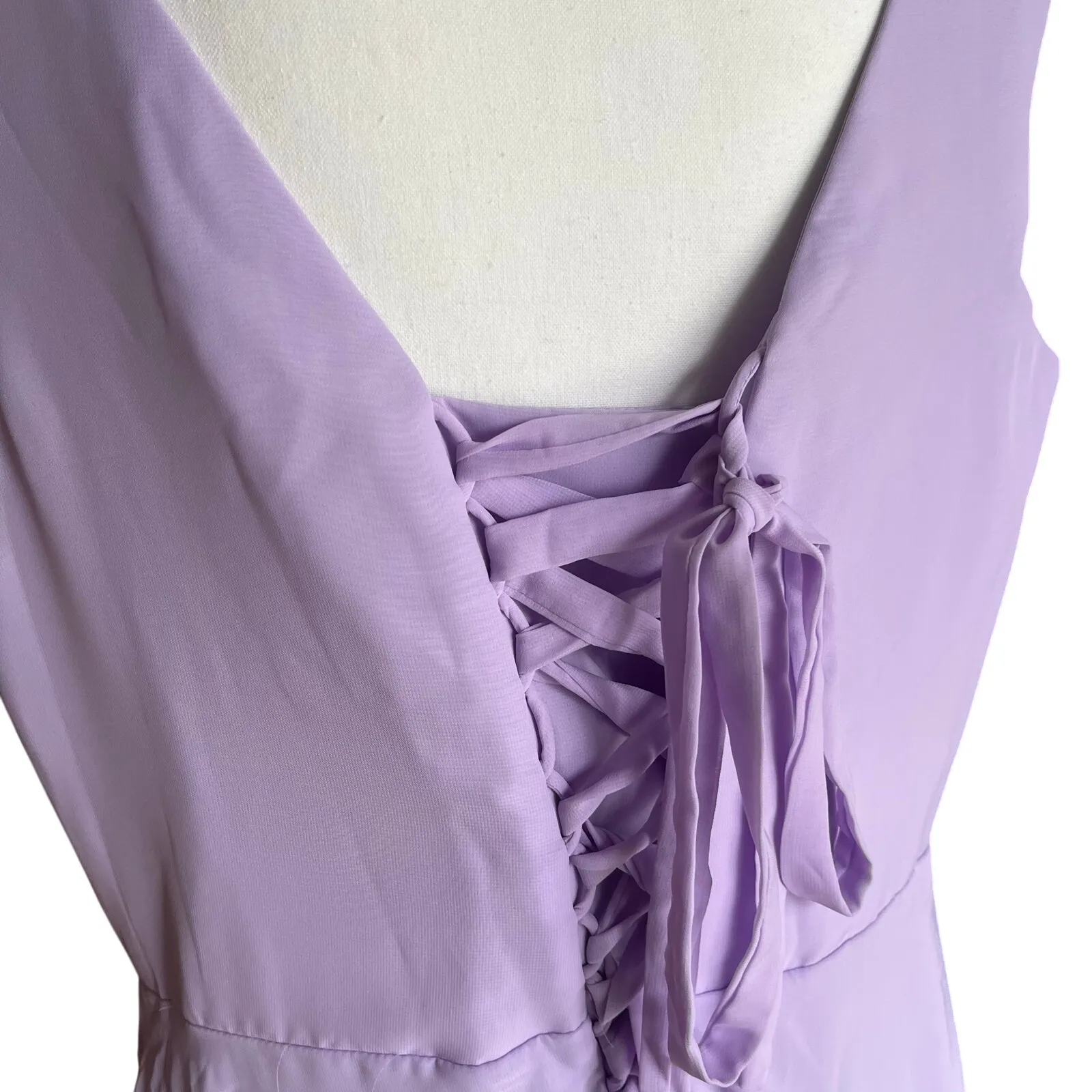 Women's 18 Formal Cocktail Style Prom Bridesmaid Evening‎ Dress Lavender Purple - Image 3