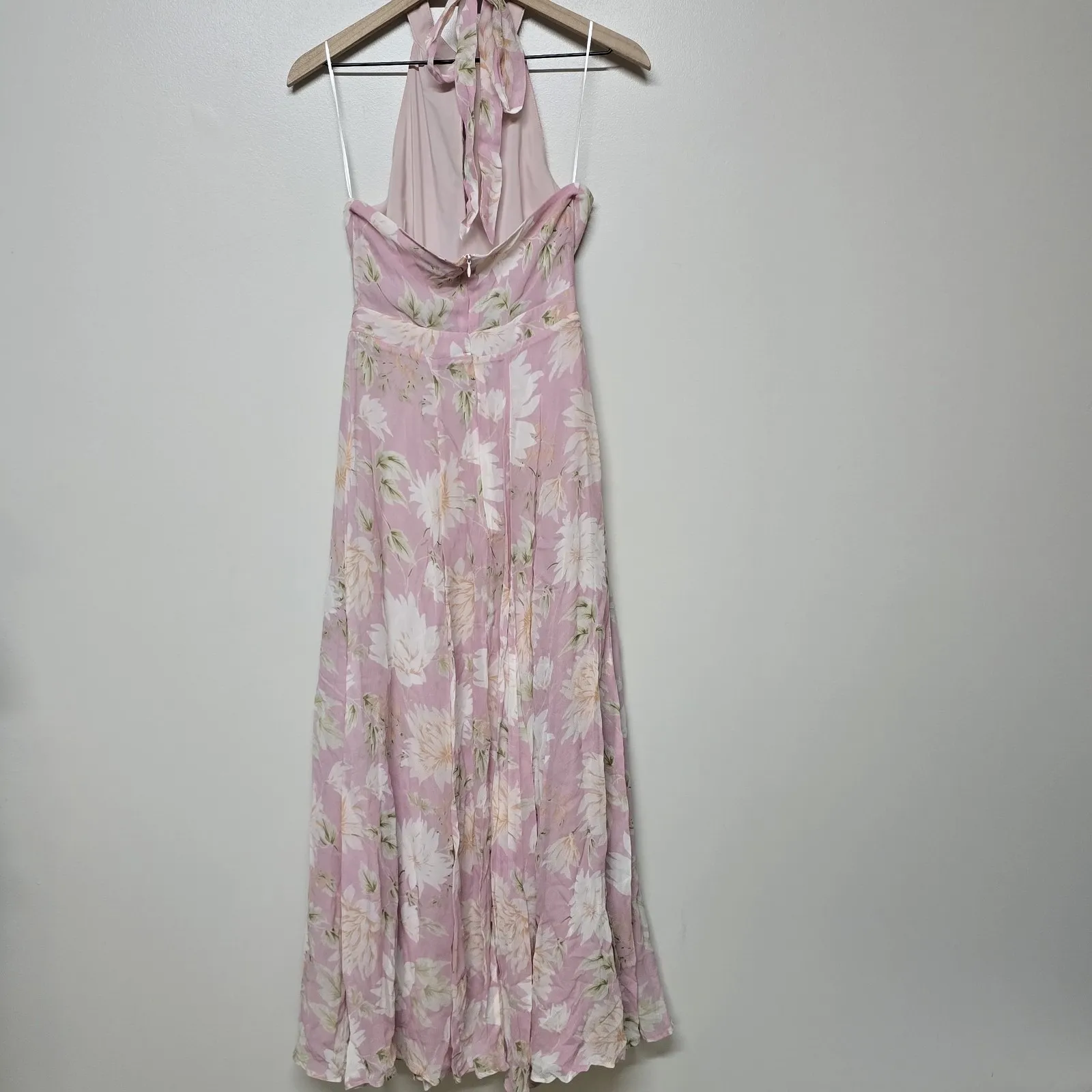 Revolve‎ Yumi Kim High Demand Maxi Dress Pink Floral Sz XS Wedding - Image 7