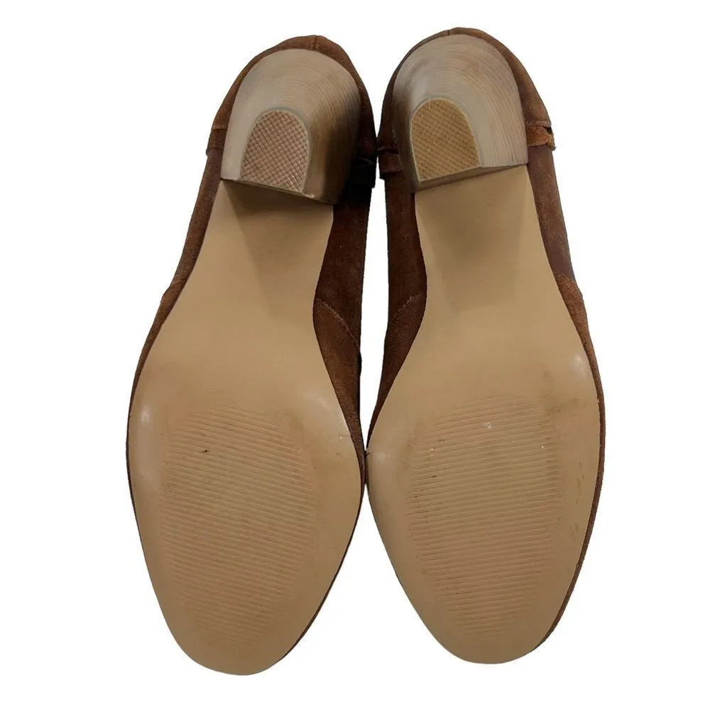 Betsey Johnson Jensen Leather Chestnut Brown Bootie Boots - Image 8