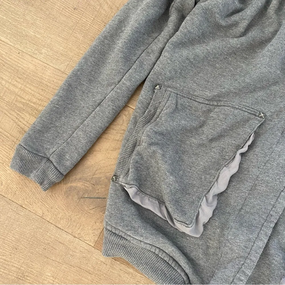 wilfred aritzia gray studded zip up hoodie jacket - Image 2