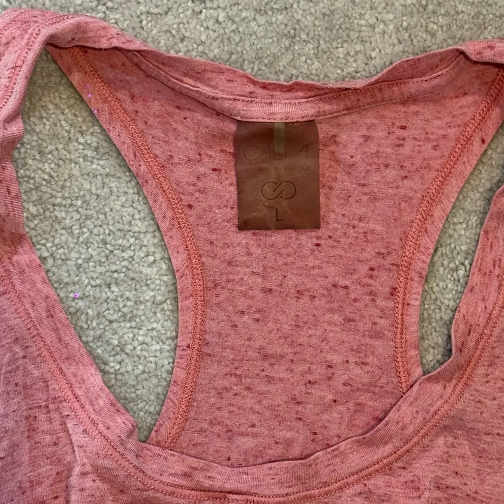 Calia by Carrie Calia Pink Twist Tank Top - Image 2