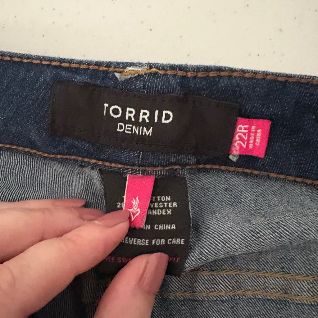 Torrid Blue Jeans Women's‎ Size 22R EUC 510 - Image 8