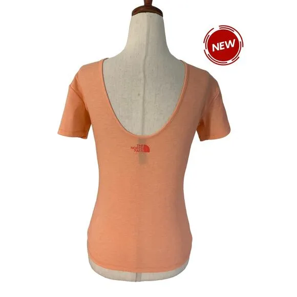 The North Face Orange Top Slim Fit T-shirt Women's Size Small NWT | 42-6 - Image 2