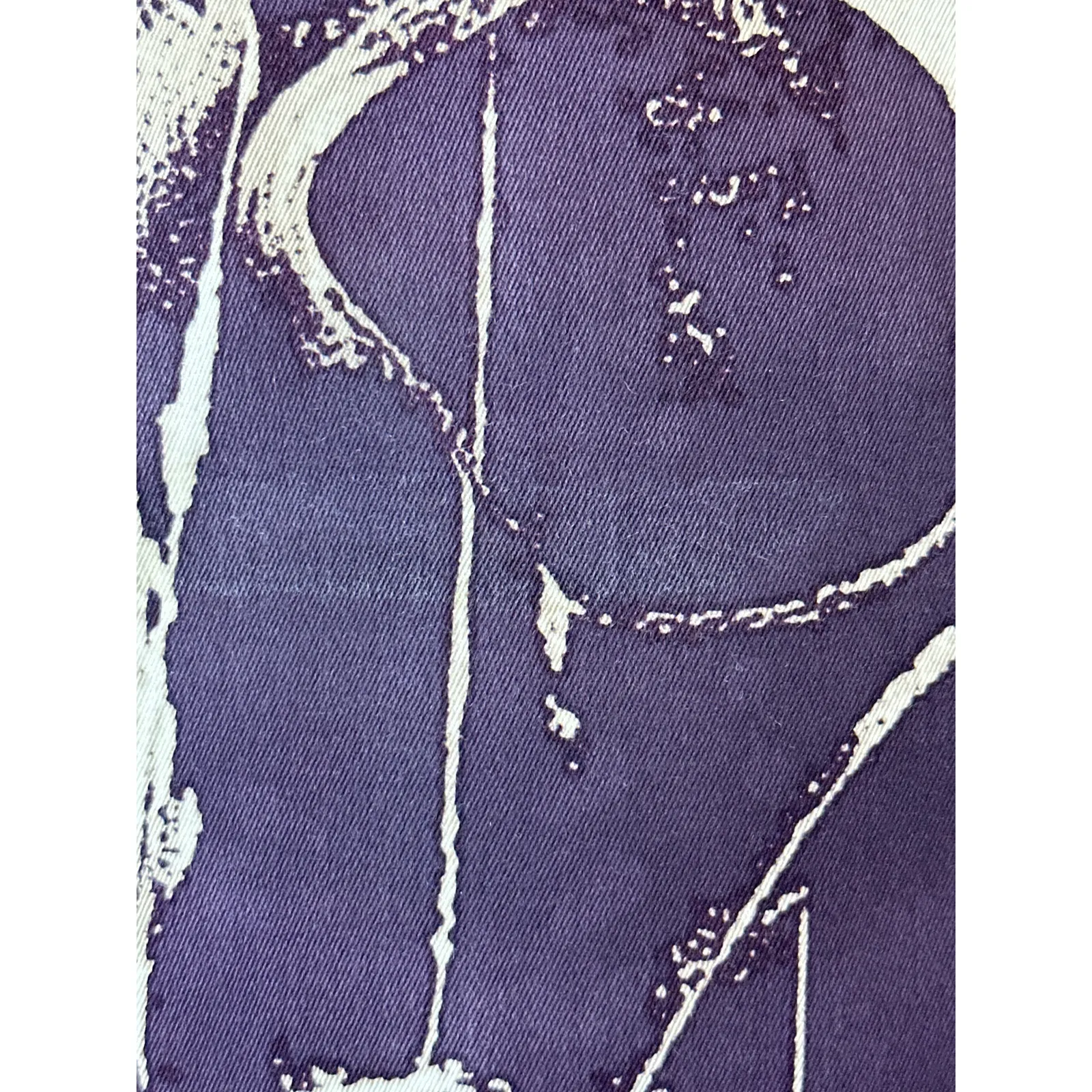 Samantha Sung Abstract Print Sleeveless Midi Dress in Purple & Cream Size 6 - Image 7