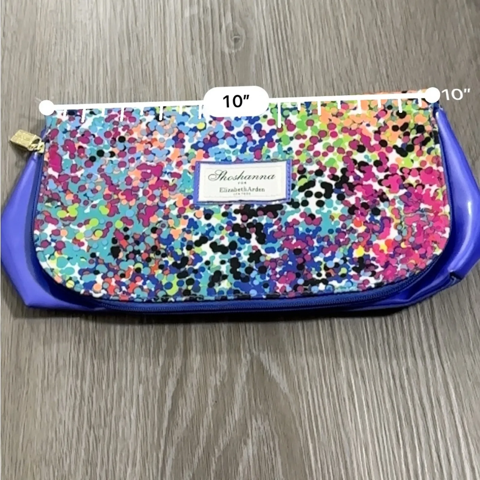 Shoshanna for Elizabeth‎ Arden Multicolor Dot Pattern Makeup Travel Bag Case - Image 7
