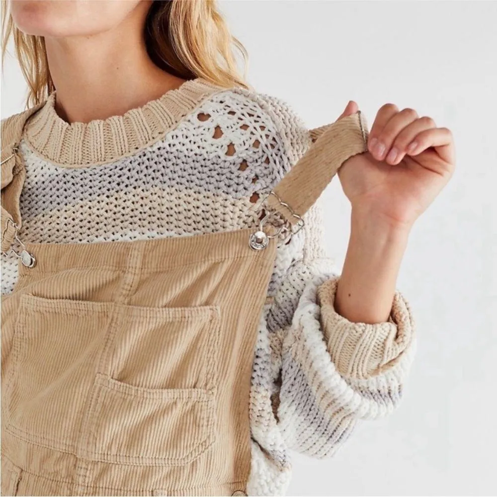 NWT Free People Devon Sweater In Gravity Combo - Image 8