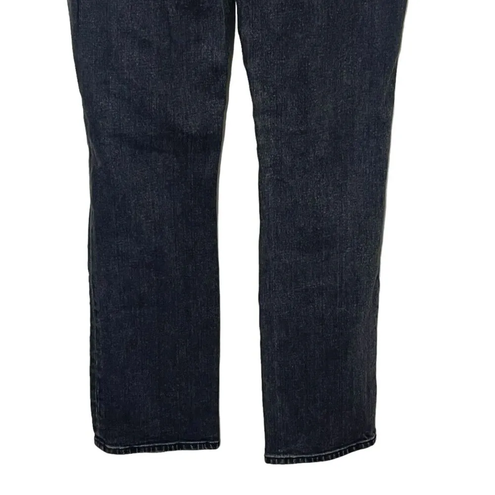 Abercrombie & Fitch 90s Slim Straight Ultra High Rise Jeans Criss Cross Size 27 - Image 6