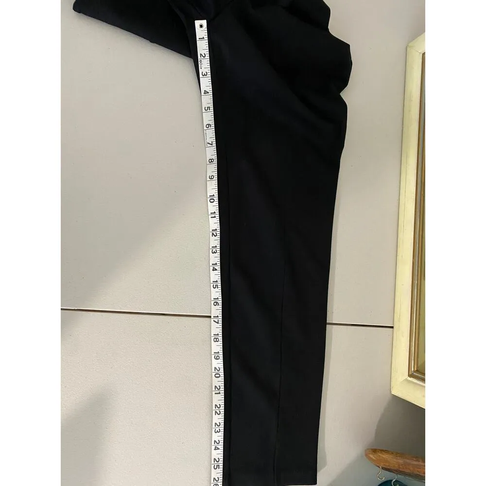 Ali & Jay Classic Black Ponte 3/4 Split Slit Bell Sleeve Jumpsuit Size Small - Image 8