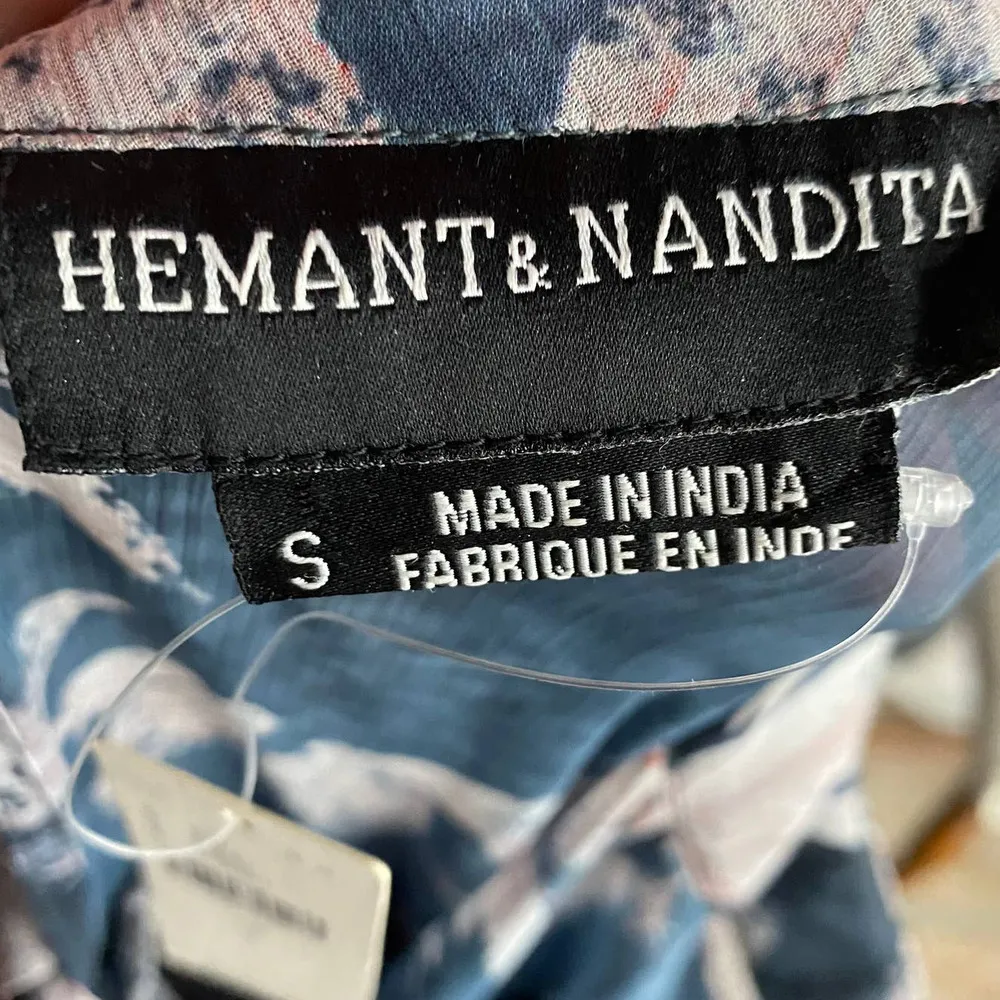 Anthropologie Hemant & Nandita Sammy Tiered Floral Midi Dress NEW Womens Small - Image 8