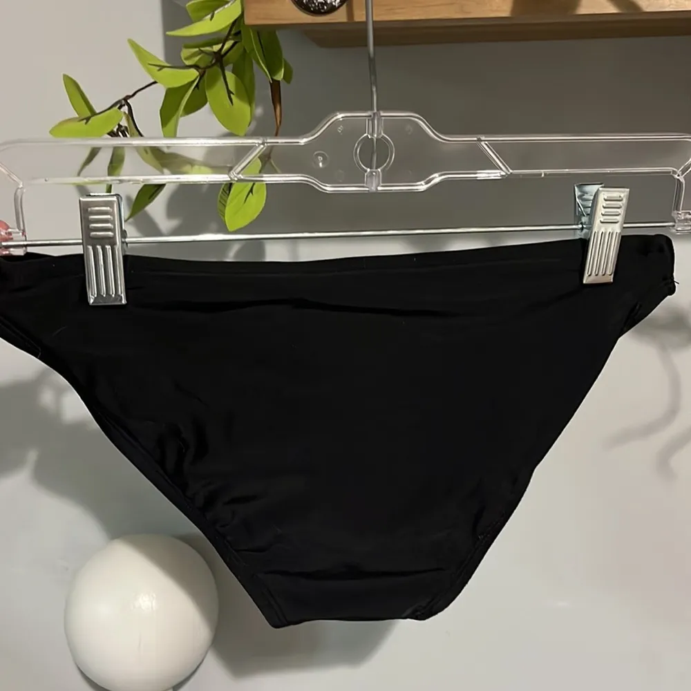 Black Bikini Swimsuit Bottom Slit Braided Sides Womens XS - Image 7