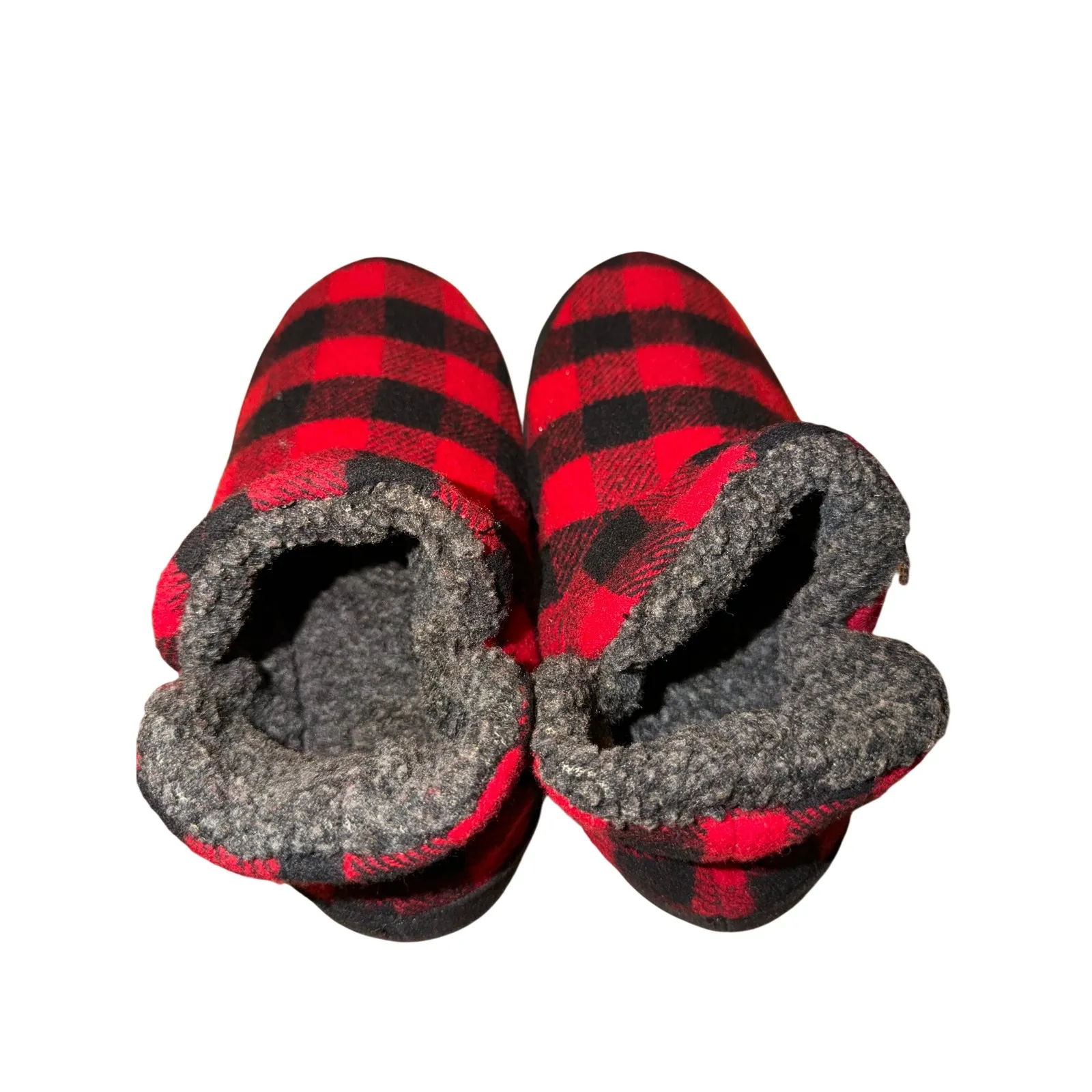 Woolrich Womens Althea Bootie Slippers Red Black Buffalo Plaid, Size 6, NIB - Image 5