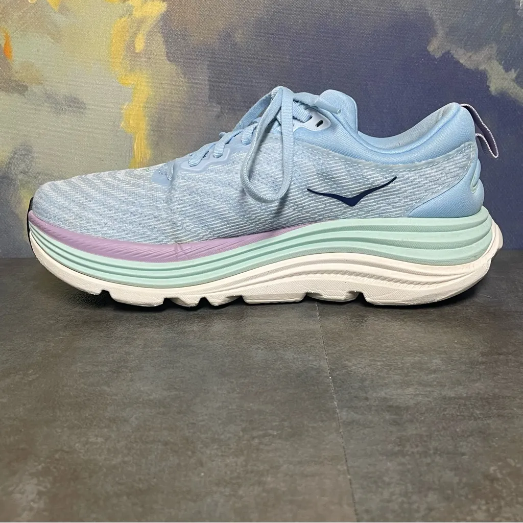 Hoka One One Gaviota 5 Blue Women's Running Shoes Size 8.5B - Image 10