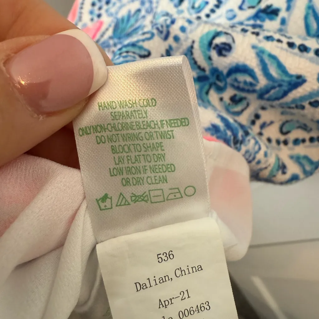 Lilly Pulitzer Mila Stretch Shift Dress Resort White Isle Of Tile Size 12 - Image 3