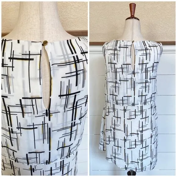 White House Black Market Sleeveless Mod Blouse‎ XS - Image 4