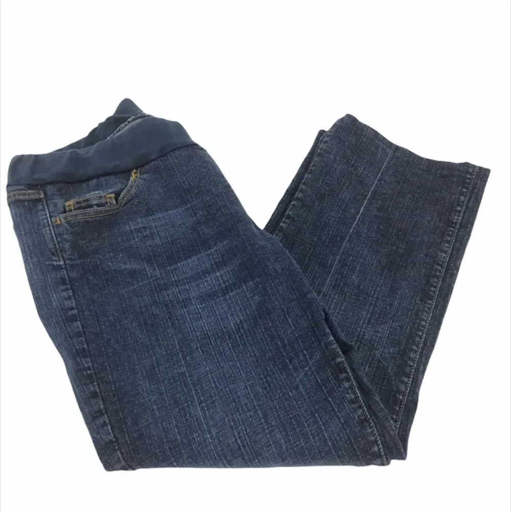 Motherhood Short Panel Straight Leg Jeans Blue Size XLarge - Image 2