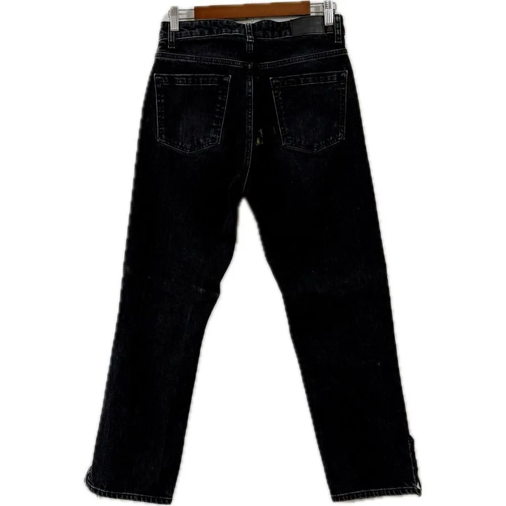 Zara Black Relaxed Fit Jeans with High-Waisted‎ Design - Image 2